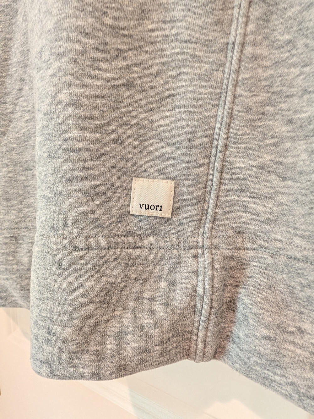 Vuori Grey Sleeveless Sweatshirt V-Neck Dress Size M - Picture 4 of 9